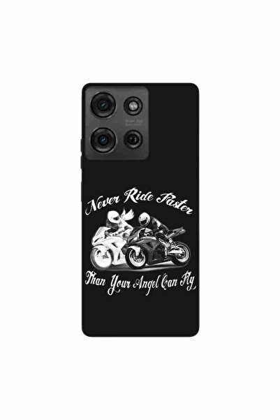 OEM Husa compatibila cu Motorola Moto G75 Silicon Gel Tpu Model Never Ride Fa...