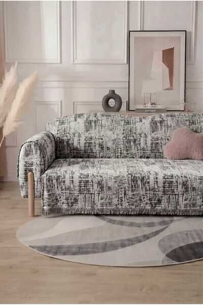 Modern Patterned Seat Cover 180x220 cm Sofa Bed Cover Multipurpose Cover that Fully Covers the Seat and Back