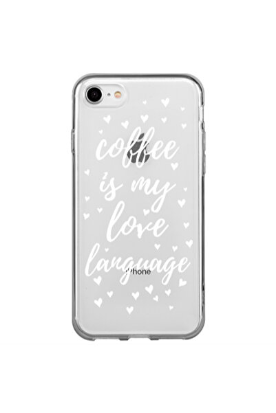 Other Apple iPhone SE 2020 Coffe is my love language Transparent Silicone TPU...