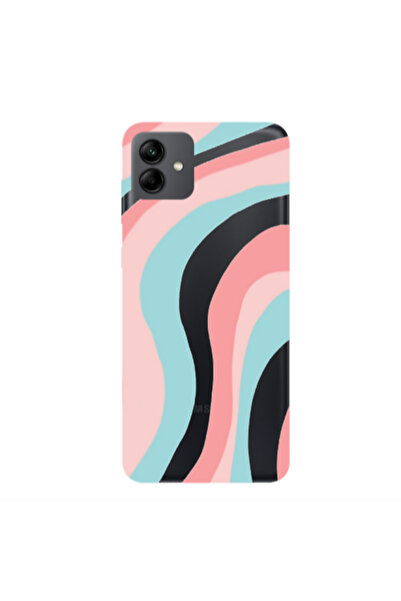 Other Samsung A04 Colored lines Transparent Silicone TPU Θήκη
