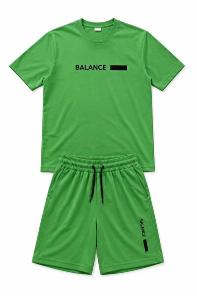 TUWAN sport Balance Printed Tshirt & Shorts Side Pocket Cord Adjustable Sweat...