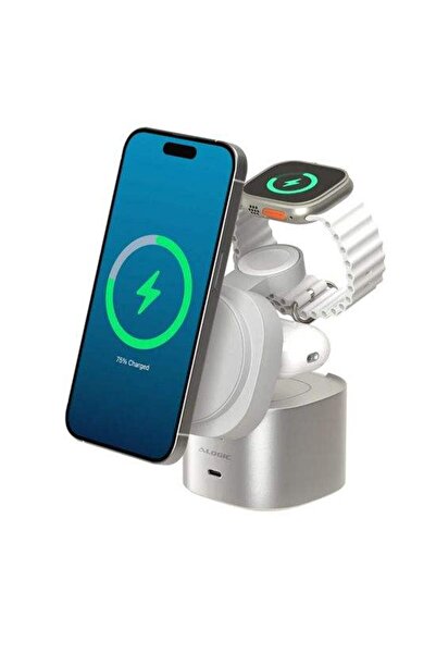 Alogic PowerPod φορτιστής 4-σε-1, Φορτιστής Qi2/MagSafe για iPhone, Apple Wat...