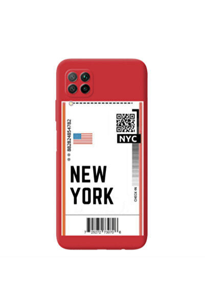 Other Huawei P40 Lite New York NYC Red Colored Silicone TPU Θήκη