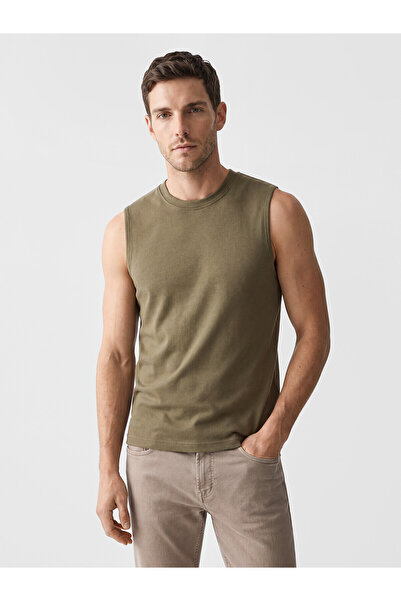 LC Waikiki Nevavm with Difference Oval Collar Men's Sleeveless T-Shirt