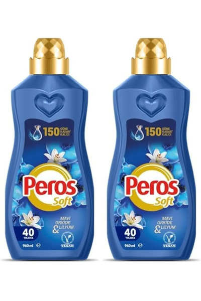 Peros Konsantre Yumuşatıcı Mavi Orkide Ve Lilyum Çiçeği Kokulu 2x960 Ml
