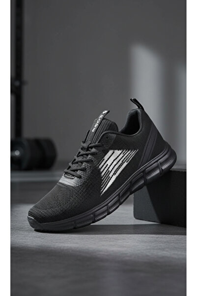 FORE SPORT Плетени обувки, леки, дишащи, черно-бели
