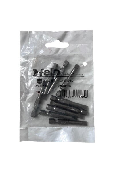 FELO Set 10 biti seria Industrial profil Drept, E6.3, 5.5x1.0mm, 50mm