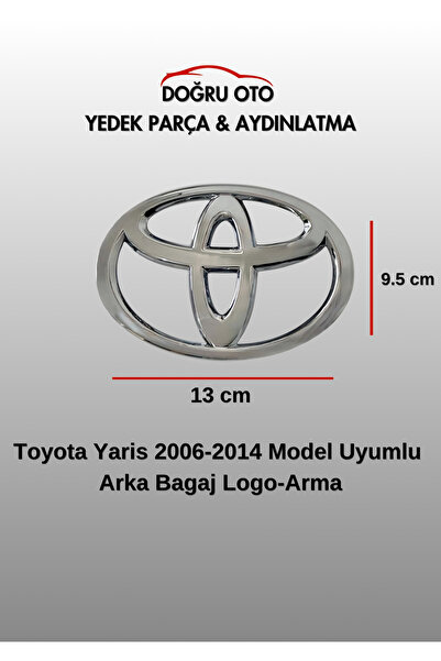 DOĞRU TİCARET AUTO PARTS شعار تويوتا ياريس للجزء الخلفي من صندوق السيارة، قطع...