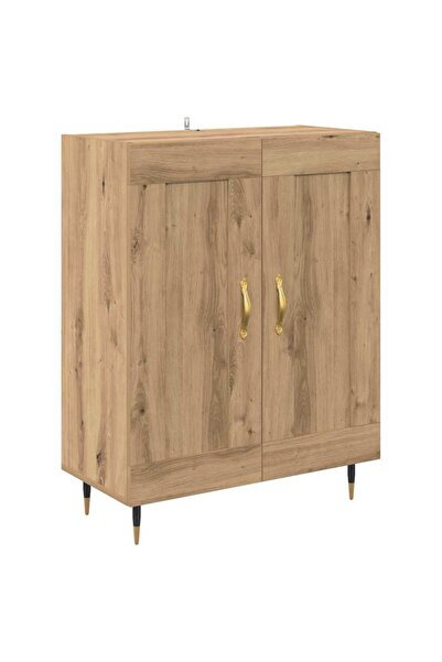 vidaxl Bufet Stejar Artizanal 69,5 x 34 x 90 cm Lemn compozit