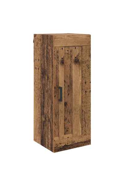 vidaxl Dulap montat pe perete Lemn Vechi 34,5 x 34 x 90 cm