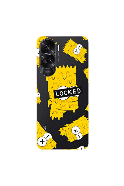 Other Honor 90 Lite 5G Bart Simpson Transparent Silicone TPU Θήκη