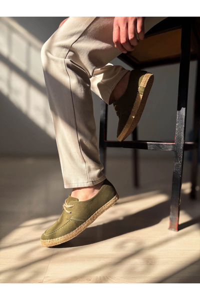 Zerenyus ZRK-T36 Premium kaki klasične muške espadrile