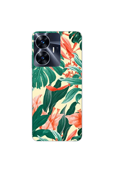 Other Realme Note 50 Tropic Laves Transparent Silicone TPU Θήκη