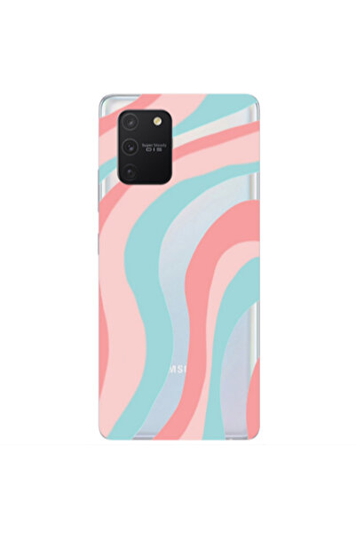 Other Samsung S10 Lite / A91 Colored lines Transparent Silicone TPU Θήκη
