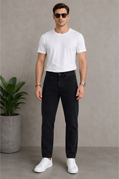 oraystore Ανδρικό καλοκαιρινό τζιν παντελόνι Boyfriend Fit, άνετο τζιν παντελ...