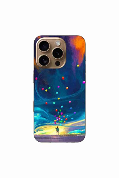 OEM Husa compatibila cu Apple iPhone 16 Pro Silicon Gel Tpu Model Baloane Uni...