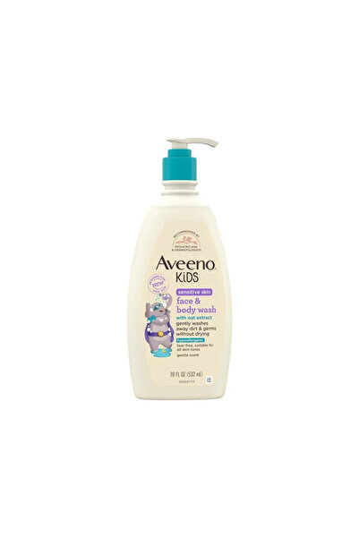 AVEENO Baby Face and Body Wash with Oat Extract for Sensitive Skin - 532ml
