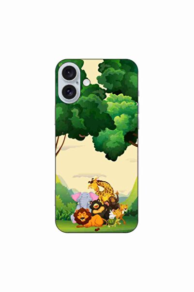 OEM Husa compatibila cu Apple iPhone 16 Plus Silicon Gel Tpu Model Jungla cu ...