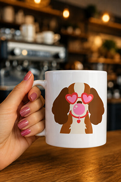 chic crazze Porcelain Mug with Cute Dog Figure 407 ml – Coffee and Tea Cup Mo...