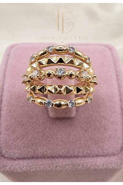 The House Of F&F Kadın Rose Gold Kaplama Yeni Nesil Çelik Kararmaz Çok Katman...