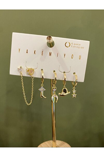 nunu takı Yakemiyou Cowboy Six Earrings
