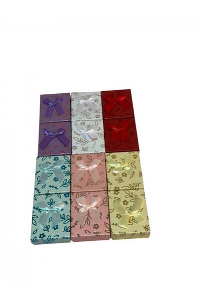 OEM Cutii Bijuterii Pentru Set Carton 7x9 cm Frunze Metalizat