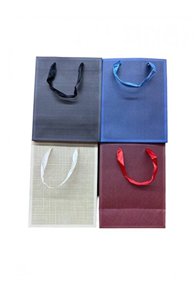 OEM Men's Gift Bags 12/ Top Bottom Set 18x23Hx10cm Beige