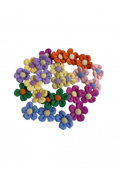 OEM Floricele Decorative Textil Colorate 20/Set Crem
