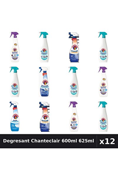Chanteclair Set 12 Degresant Universal 600-625ml - Mosc, Lavanda, Anti-Miros,...