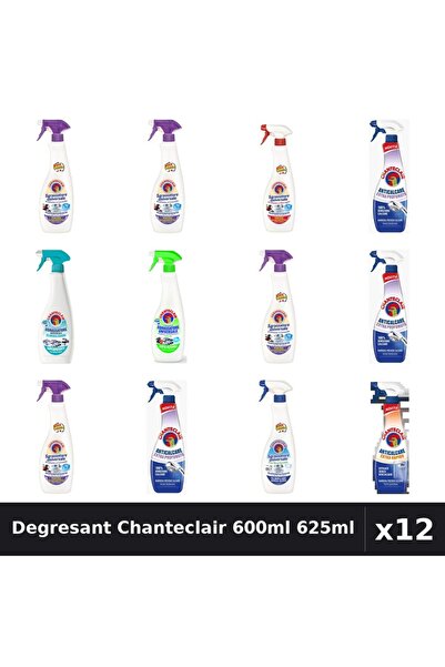 Chanteclair Set 12 Degresant Universal 600ml 625ml - 8 Arome, Anticalcar, Bic...