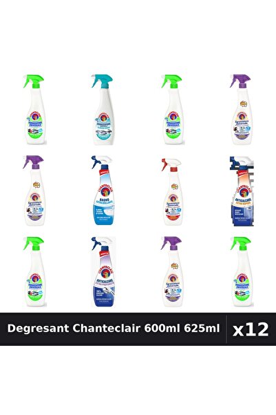 Chanteclair Set 12 Degresant Universal 600ml-625ml - Lămaie, Lavandă, Marsili...