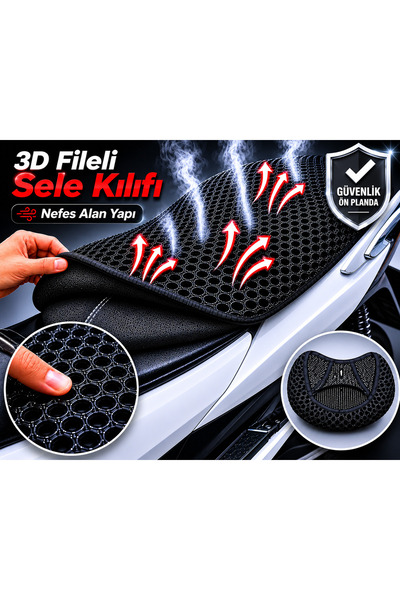 Vi Caro RKS Rosewood 50 Husă șa pentru motocicletă Husă șa cu plasă 3D Protec...