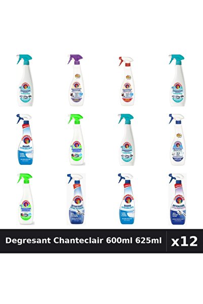 Chanteclair Set 12 Degresant Universal 600ml-625ml - 8 Arome, Anticalcar, Det...