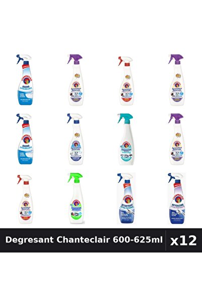 Chanteclair Set 12 Degresant Universal 600-625ml - 9 Arome, Anticalcar, Detar...