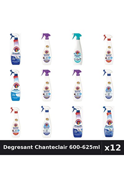 Chanteclair Set 12 Degresant Universal 600-625ml - 7 Arome, Anticalcar, Detar...