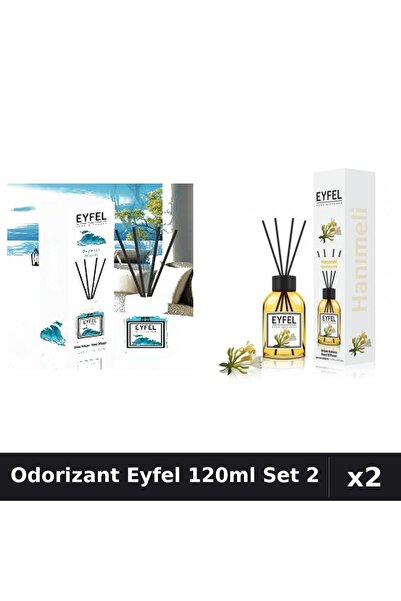 Eyfel Set 2 Odorizant Camera Betisoare 120ml - Ocean, Mâna Maicii Domnului