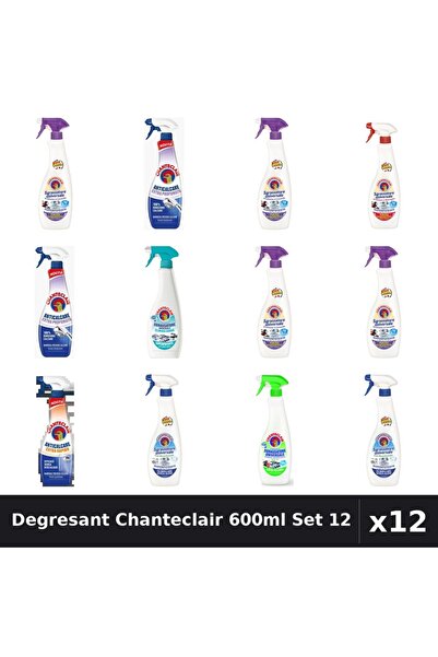 Chanteclair Set 12 Degresant Universal 600ml - 7 Arome, Anticalcar, Bicarbonat