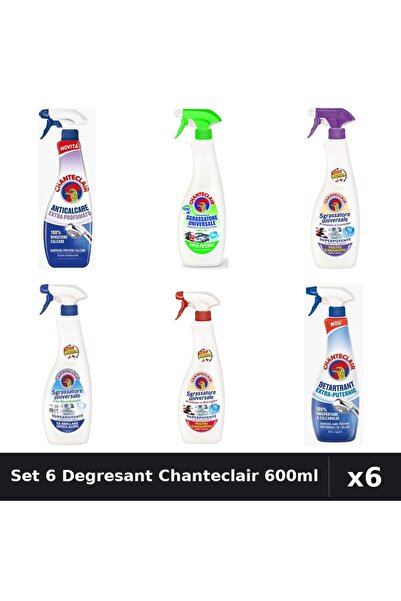 Chanteclair Set 6 Degresant Universal 600ml - Bicarbonat, Extra Parfumat, Ext...