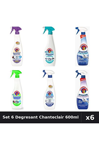 Chanteclair Set 6 Degresant Universal 600ml - Anti-Miros, Bicarbonat, Extra P...