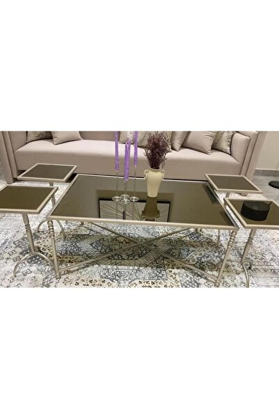 Tables Iron Table with Glass Top