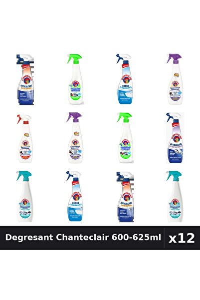 Chanteclair Set 12 Degresant Universal 600-625ml - 8 Arome, Anticalcar, Stral...