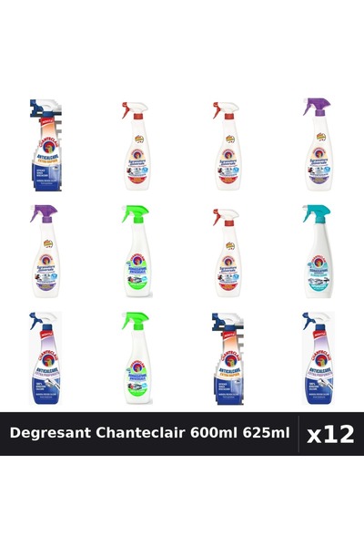 Chanteclair Set 12 Degresant Universal 600ml - 625ml, 7 Arome, Anticalcar, La...