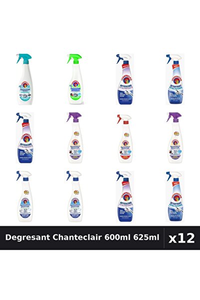 Chanteclair Set 12 Degresant Universal 600-625ml - 8 Arome Asortate Curatenie...