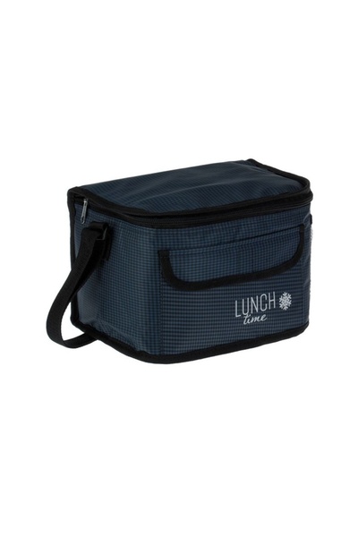 OEM Geanta Izoterma Albastra cu Carouri si Fermoar 25x18x16cm - 7L, Ideal pen...