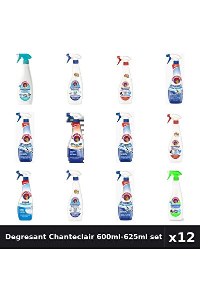 Chanteclair Set 12 Degresant Universal 600ml-625ml - 7 Arome, Anticalcar, Det...