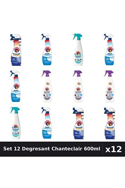 Chanteclair Set 12 Degresant Universal 600ml - Anti-Miros, Extra Rapid, Extra...