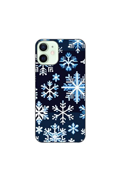OEM Калъф, съвместим с Apple iPhone 12 Mini, силиконов гел TPU, с шарка Пиксе...