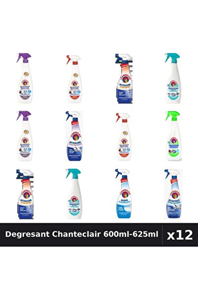 Chanteclair Set 12 Degresant Universal 600ml-625ml - 9 Arome Asortate Curaten...