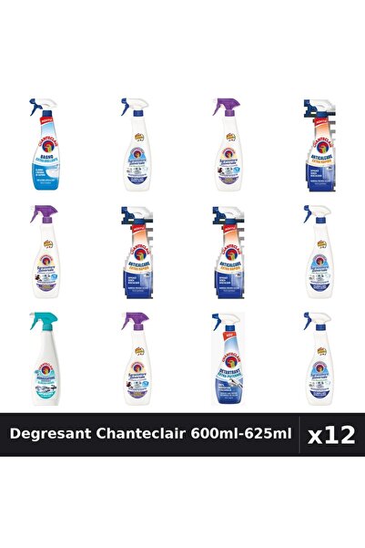 Chanteclair Set 12 Degresant Universal 600ml-625ml - 7 Arome, Anticalcar, Det...
