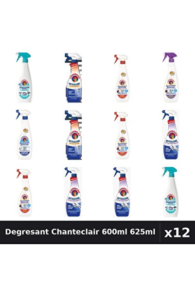 Chanteclair Set 12 Degresant Universal 600ml - 625ml - 6 Arome Asortate Curat...
